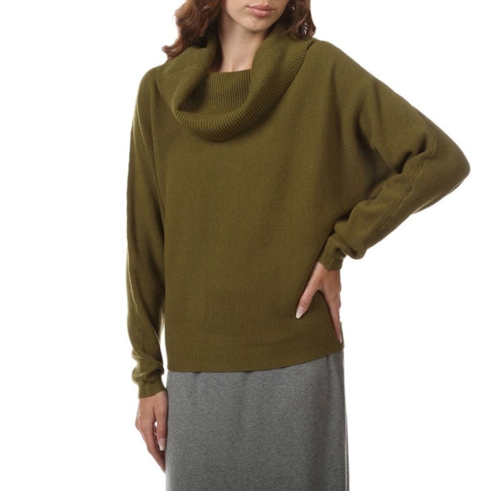 B13.09 CYRUS Plus Cowl Neck Long Doman Sleeves Olive 🫒 Green 3X